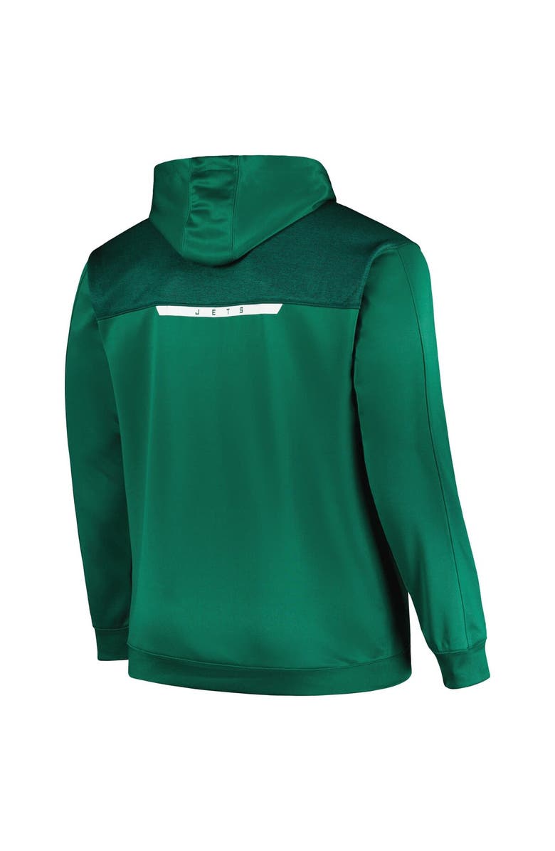 PROFILE Men's Profile Green New York Jets Big & Tall Defender Full-Zip Hoodie, Alternate, color, 