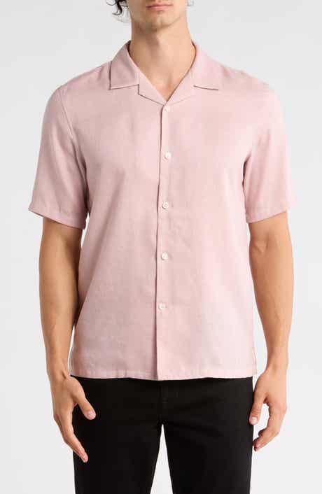 Theory Daze Short Sleeve Linen Button-Up Shirt