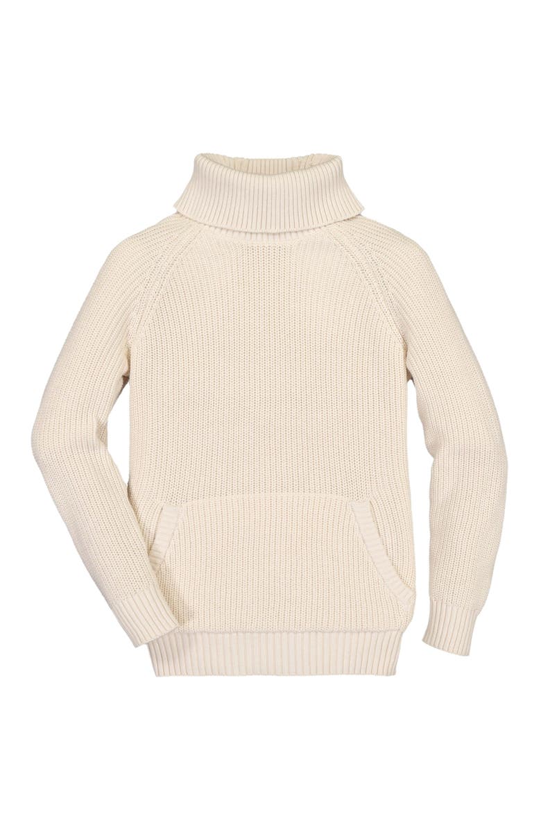 Hope & Henry Women's Organic Turtleneck Raglan Kanga Sweater, Alternate, color, Ivory Turtleneck Kanga