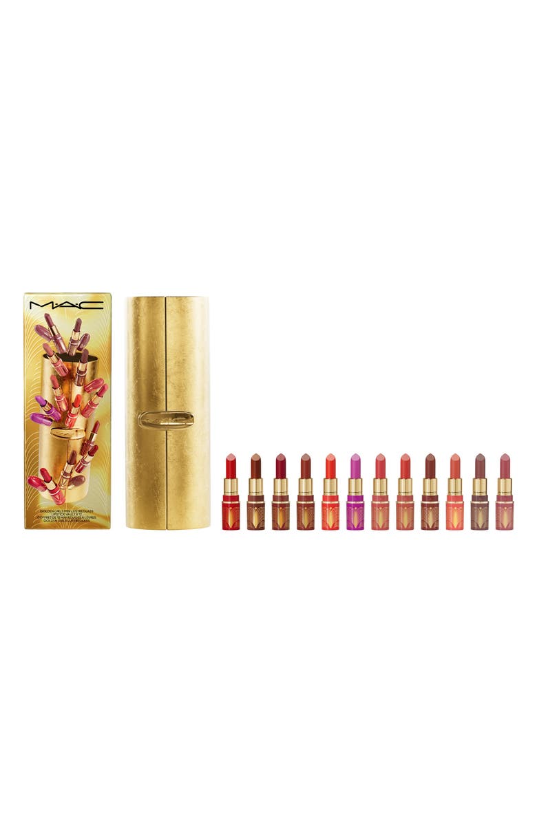 MAC Cosmetics Golden Girls Mini Lustreglass Lipstick Set $180 Value, Alternate, color, 