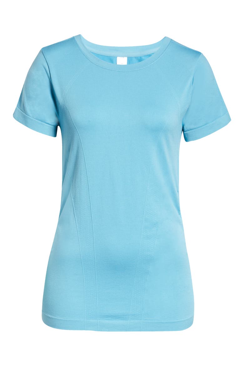 Tempo Seamless T-Shirt, Alternate, color, TEAL DOLPHIN