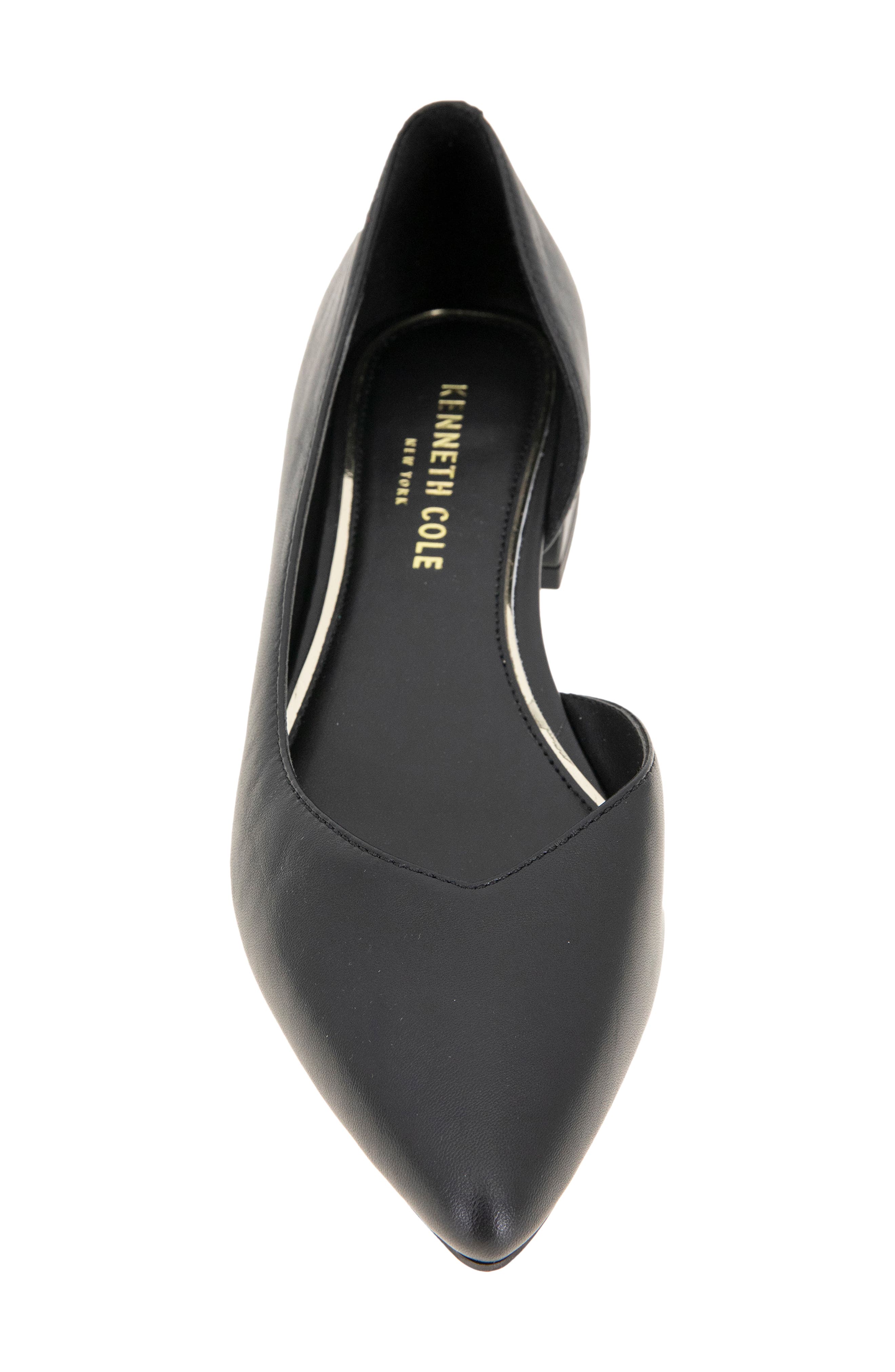 Kenneth Cole Carmina Half d'Orsay Flat, Alternate, color, Black