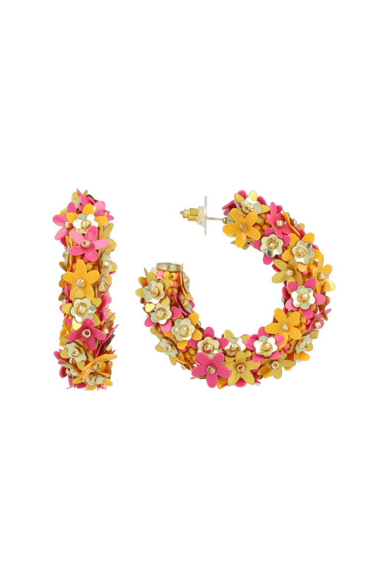 CE SQ Sequin Flower Creole M - Sunset Mix, Main, color, Sunset Mix