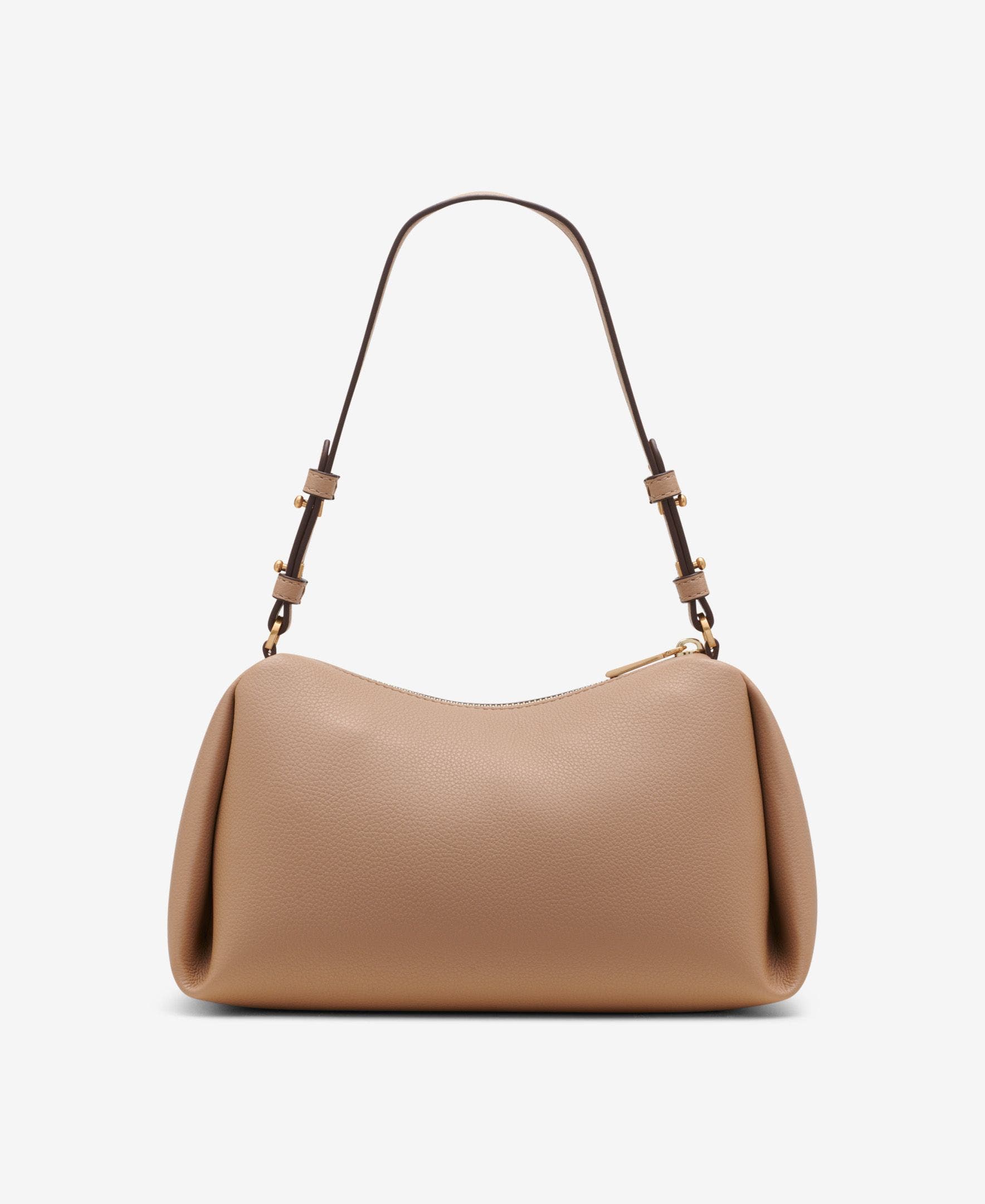 DKNY Remy Top-Zip Shoulder, Alternate, color, Cappucino