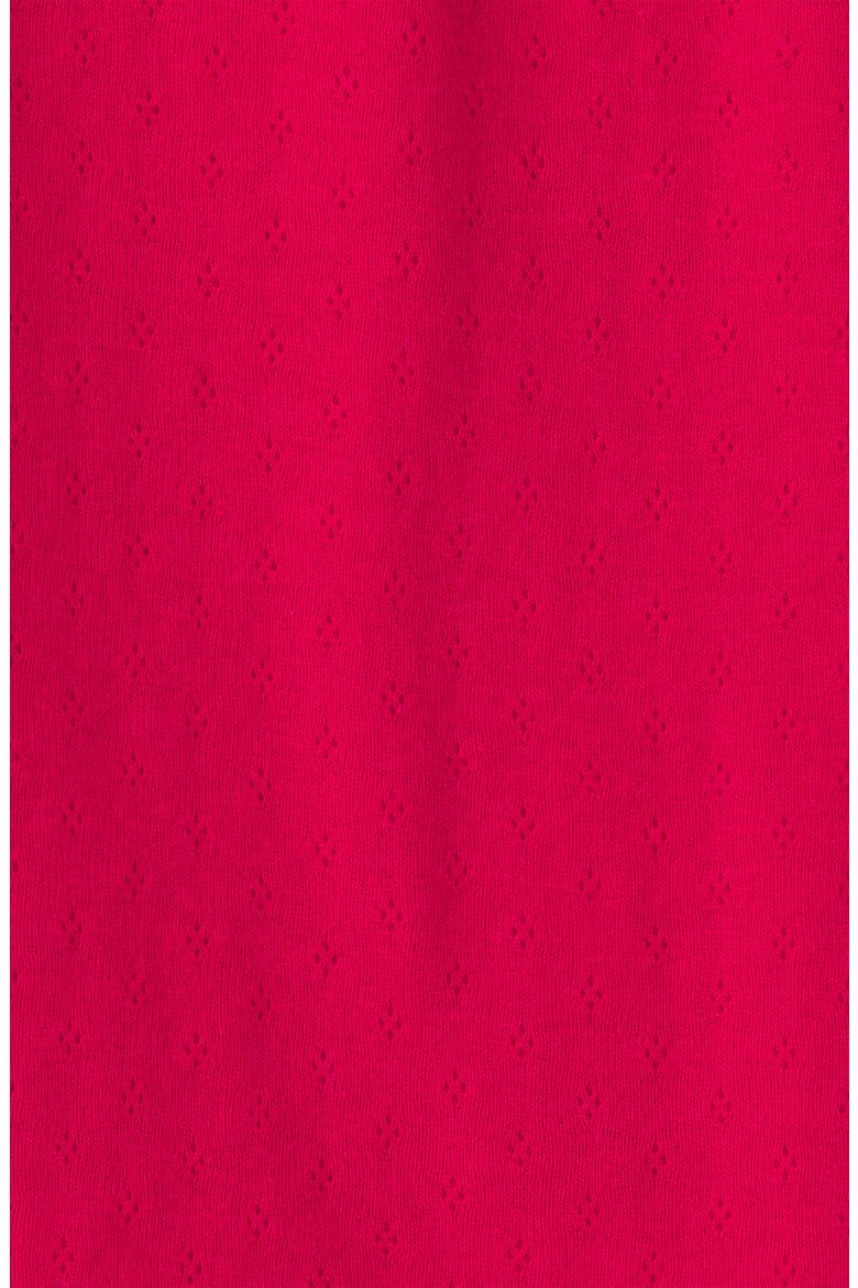 Cotton Pointelle Long Sleeve Bodysuit, Alternate, color, RED HOLIDAY BODYSUIT