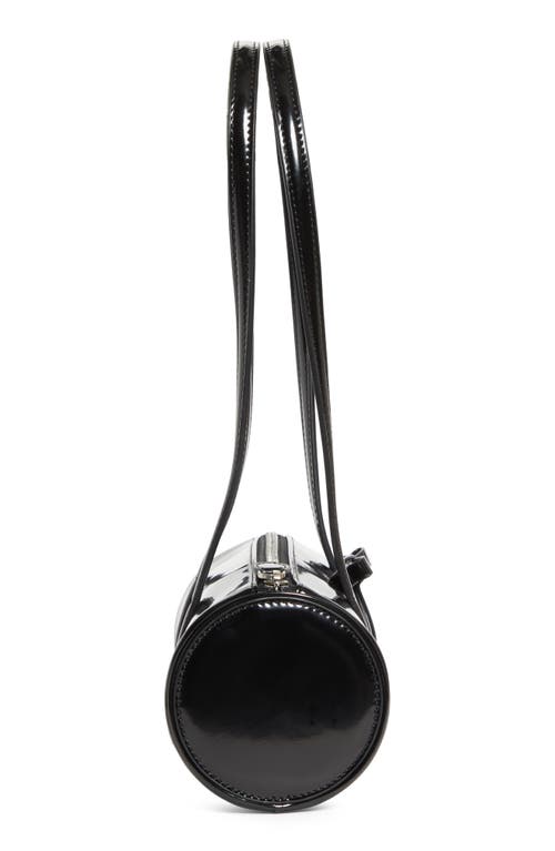 Sandy Liang Pencil Case Leather Handbag In Black
