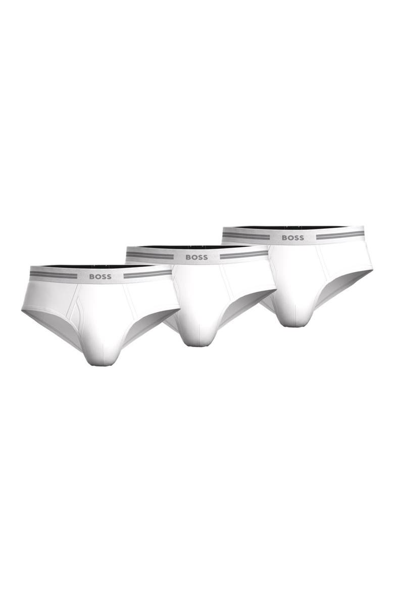 3-Pack Traditional Cotton Briefs, Main, color, WHITE