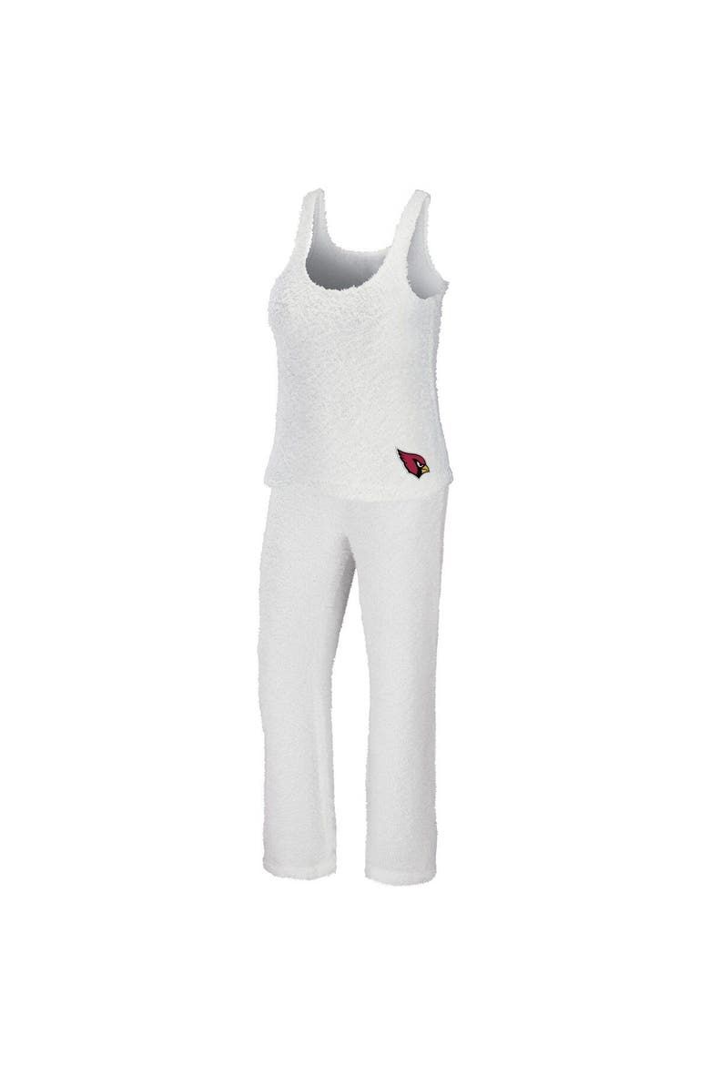 Women's WEAR by Erin Andrews Cream Arizona Cardinals Cozy Scoop Neck Tank Top & Pants Sleep Set, Main, color, Cream