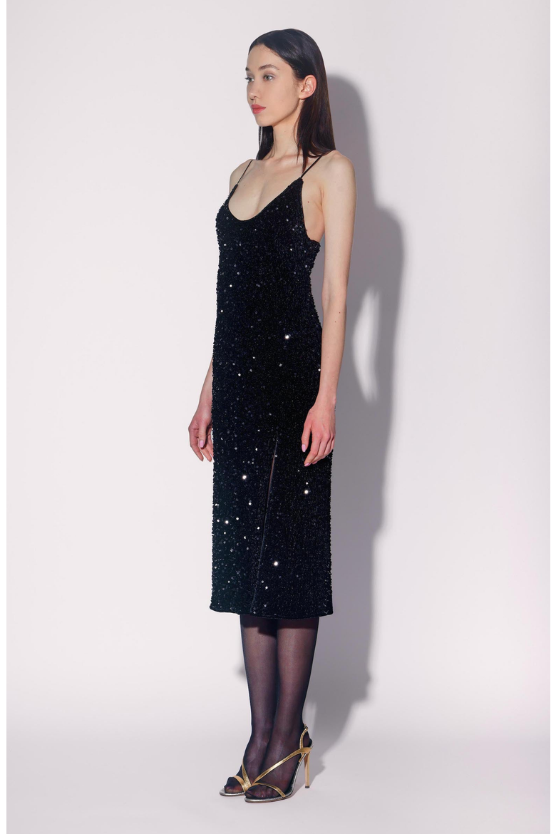 Jamie Dress, Alternate, color, Black Sequin