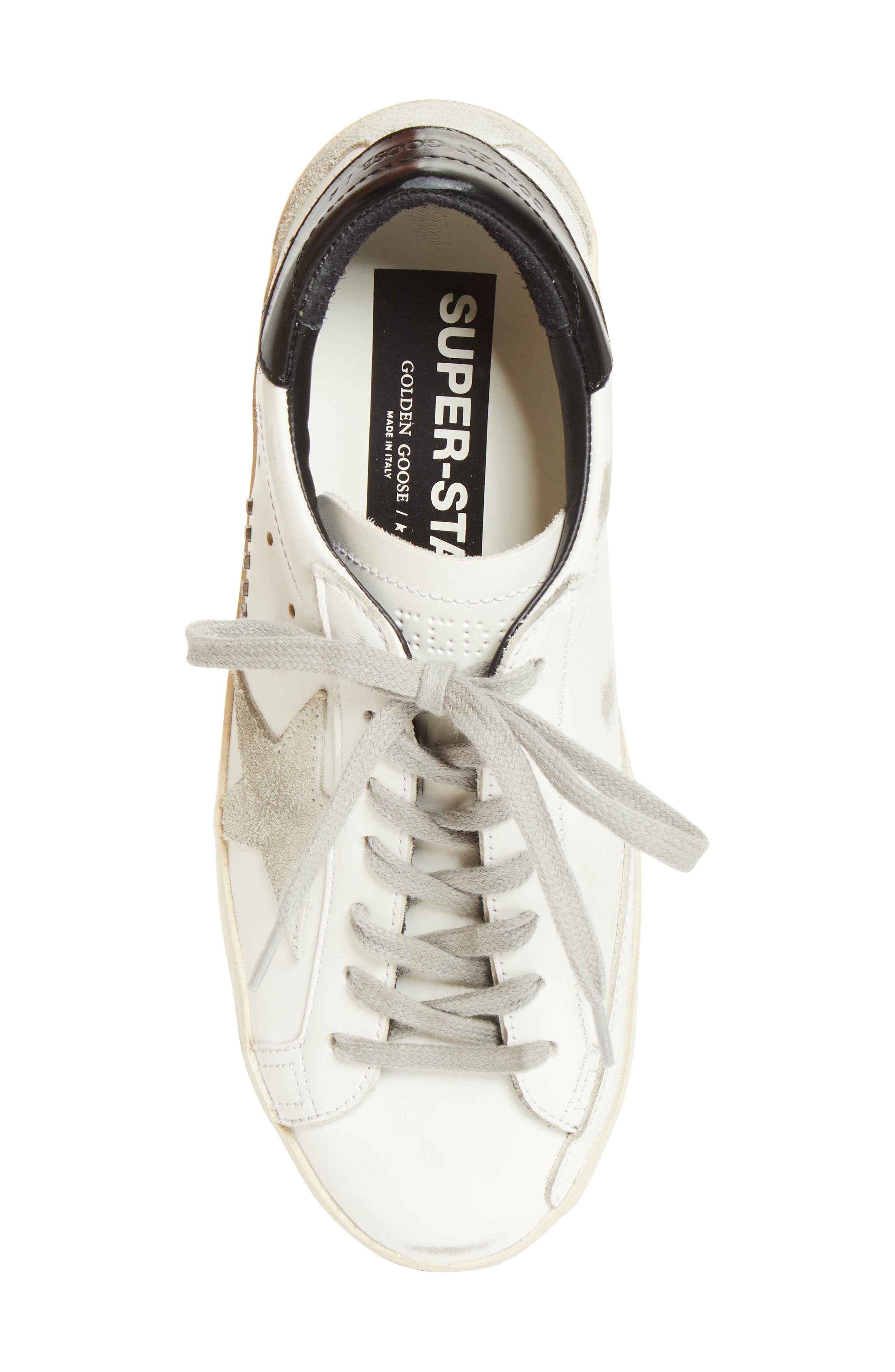 Golden Goose Super-Star Sneaker, Alternate, color, White/ Ice/ Black