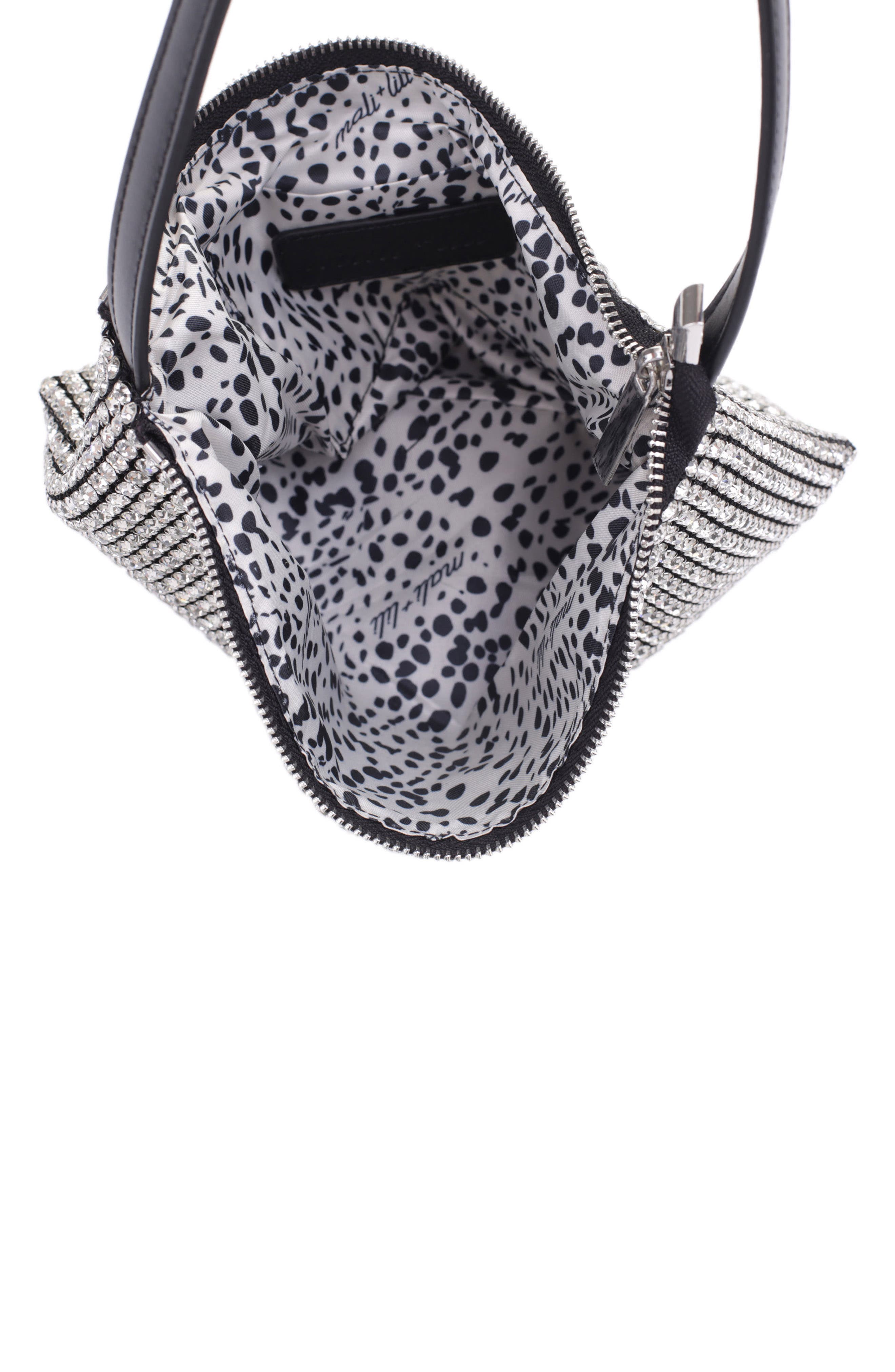Mali + Lili Luna Rhinestone Shoulder Bag, Alternate, color, 