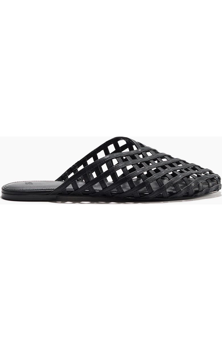 H&M Interwoven Mules, Alternate, color, Black