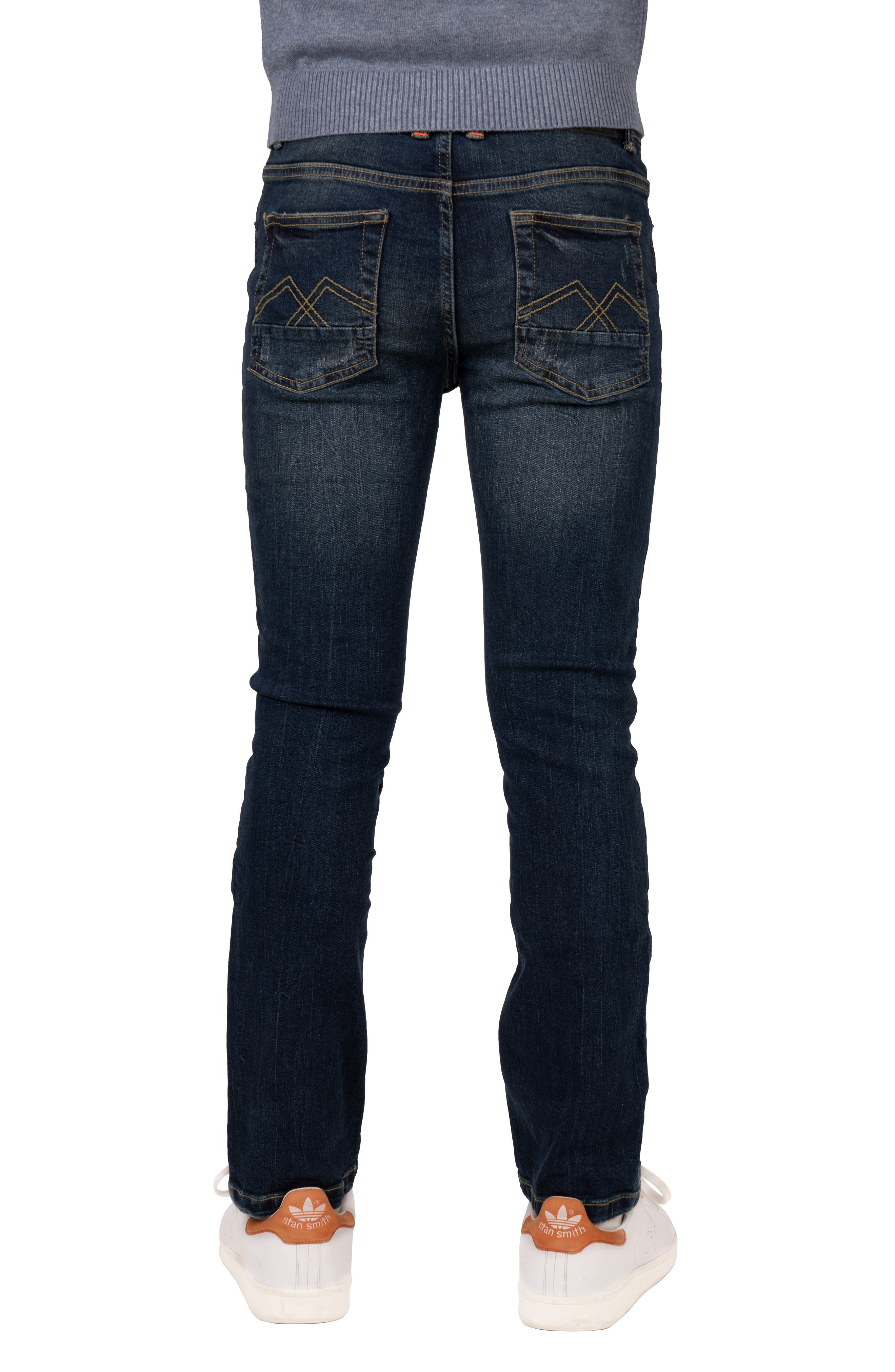 XRAY Kids' Raw X Rip & Repair Distressed Neon Stitch Jeans | Nordstromrack
