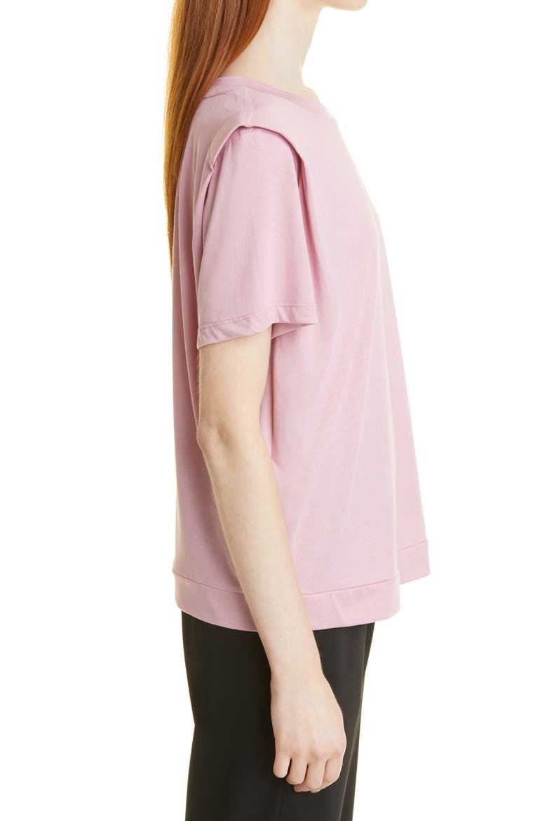 Women's Structured Shoulder T-Shirt, Alternate, color, DUSKY PINK