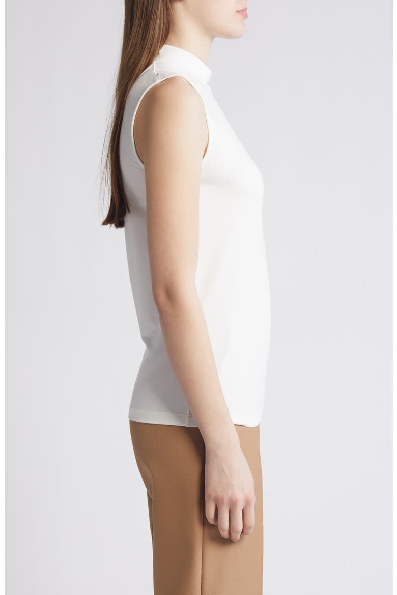 Emise Mock Neck Sleeveless Top, Alternate, color, SOFT CREAM