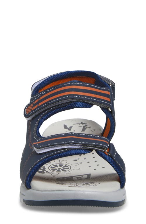 Extreme By Eddie Marc Kids' Double Strap Sandal In Navy