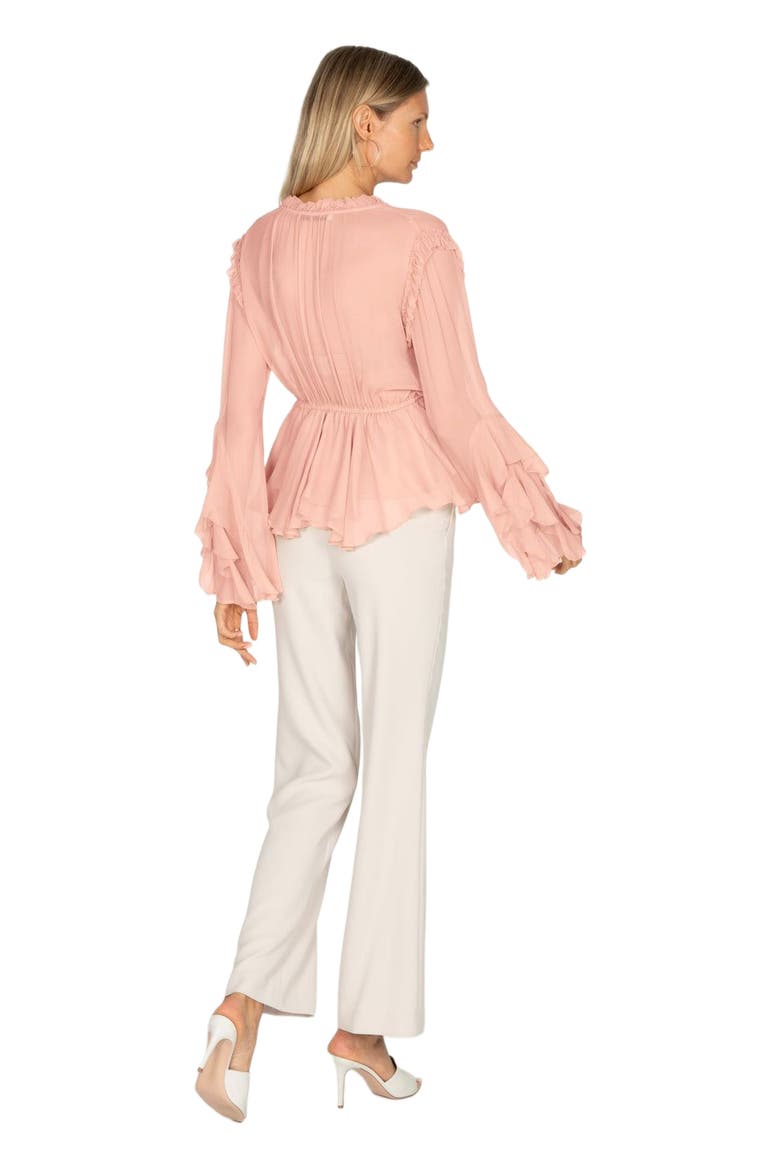Emeline Blouse, Alternate, color, PEACH