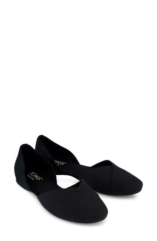 Toms Women's Gemma D'orsay Slip-on Flats In Black