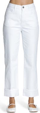 APNY Cuffed Straight Leg Jeans
