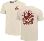 IMAGE ONE Men's Cream Iowa State Cyclones Comfort Colors Mascot Overlay T-Shirt