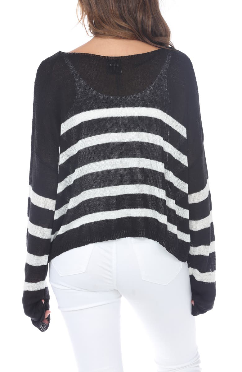 RAIN AND ROSE Striped Knit Sweater, Alternate, color,