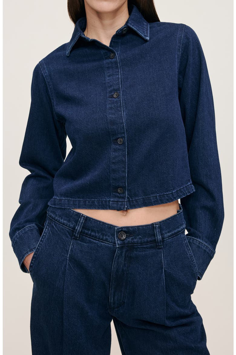 Montauk Aura Denim Shirt, Main, color, RAIN STORM