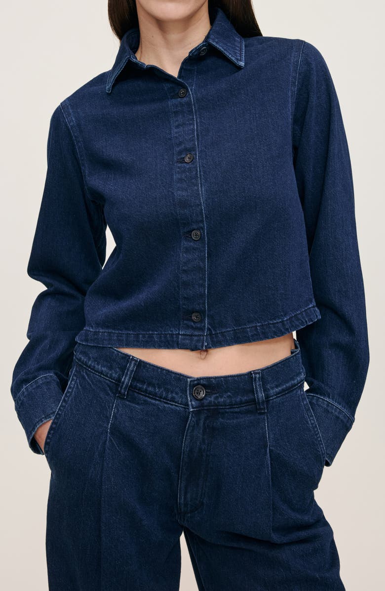 DL1961 Montauk Aura Denim Shirt, Main, color, Rain Storm