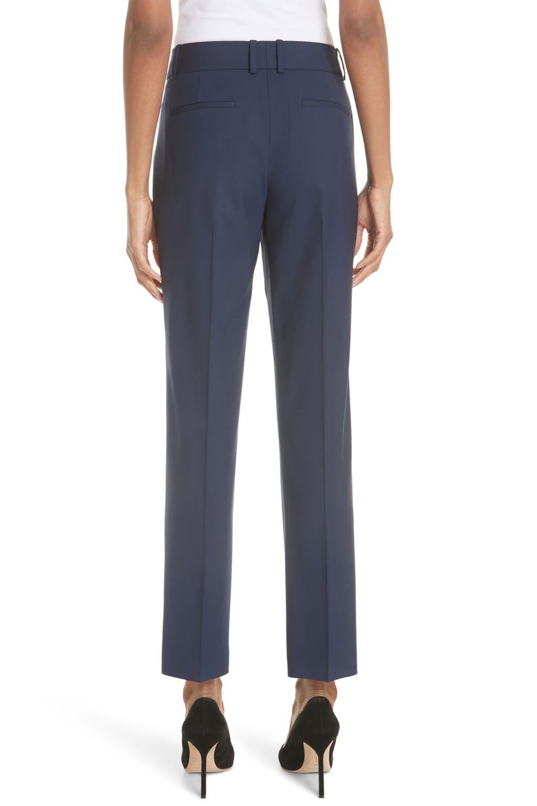 Straight Leg Stretch Wool Trousers, Alternate, color, SEA BLUE