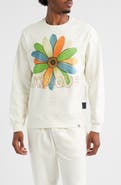 VIC GARCIA WORLD Unique Floral Embroidered Crewneck Sweatshirt