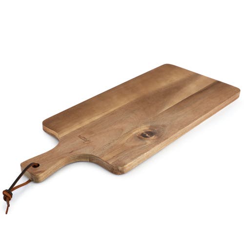 Gibson Elite 3 Piece Acacia Wood Serving Board With Carving Knife And Fork In Brown