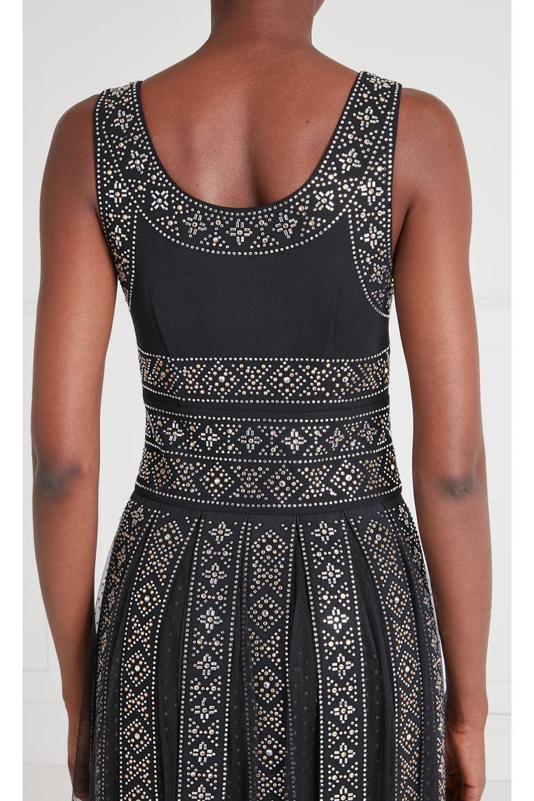 Gallantry Midi Dress, Alternate, color, Black