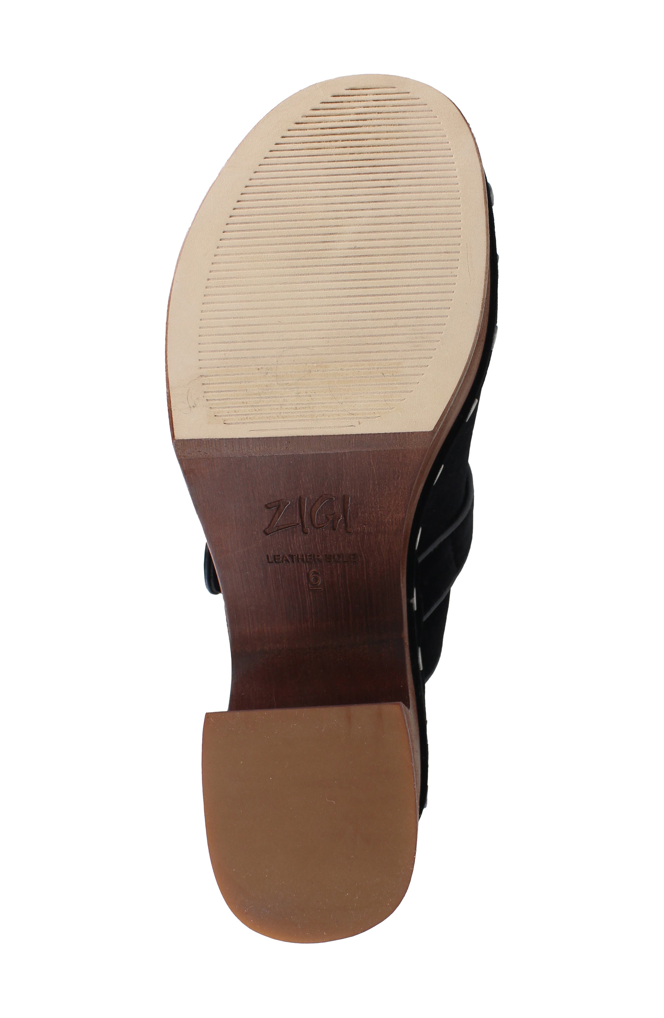 ZIGI Macarena Platform Clog, Alternate, color, Blk Velvet