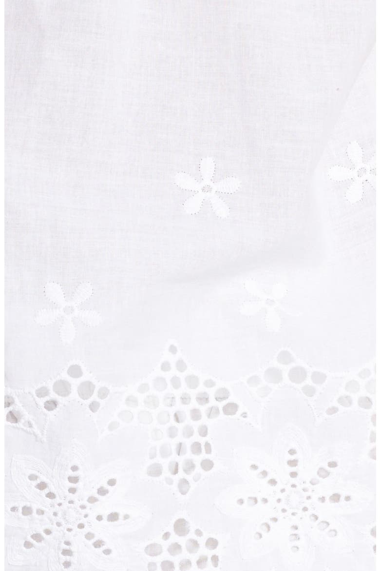 Eyelet Cotton Pajamas, Alternate, color, WHITE