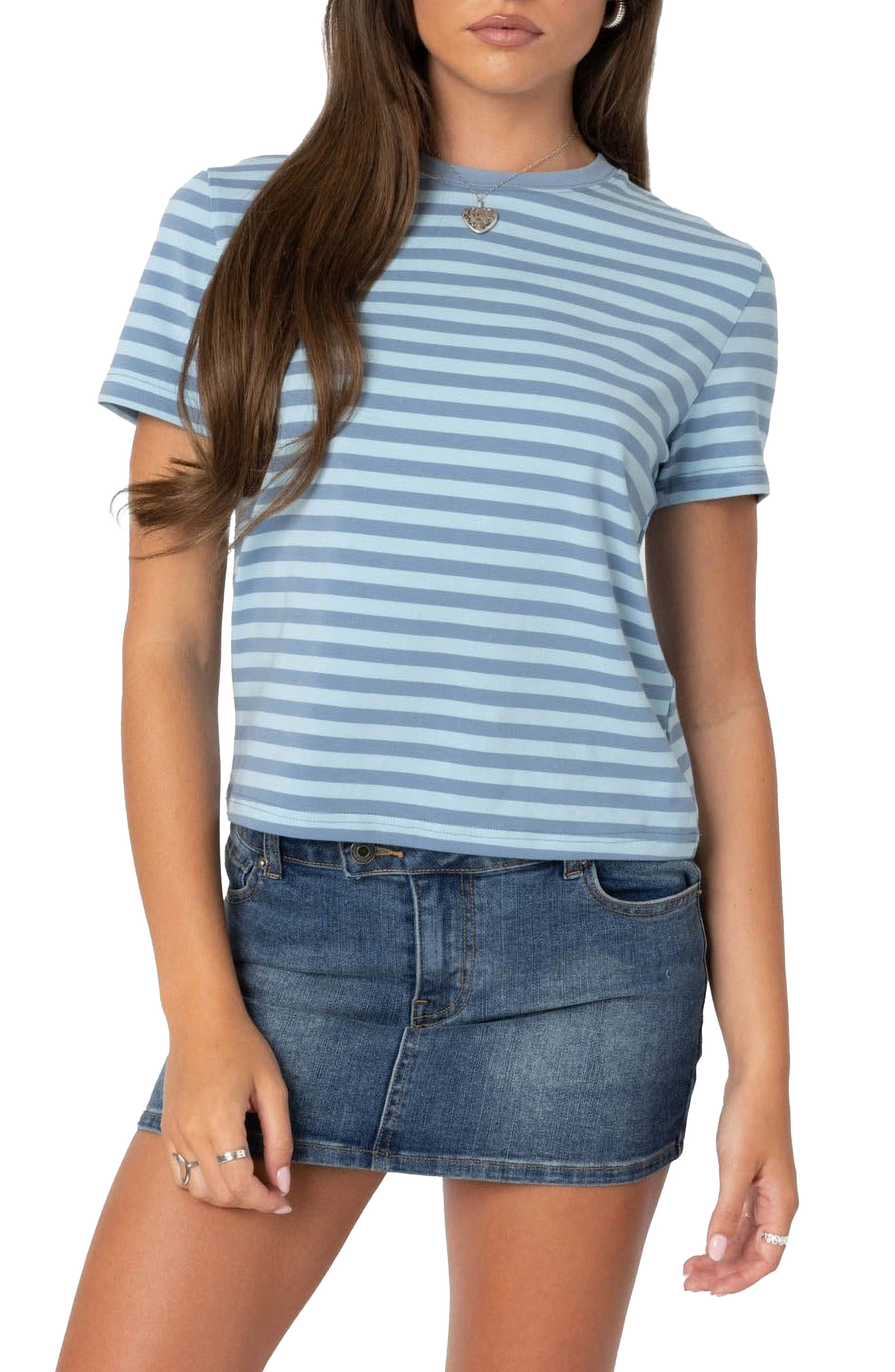 Callahan Stripe Crewneck T-Shirt