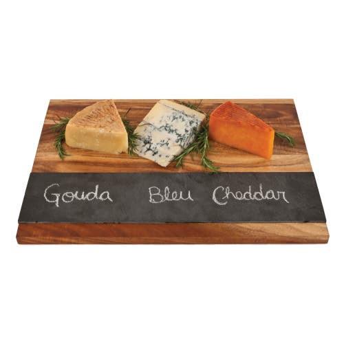 Twine Wood With Slate Cheese And Charcuterie Board In Wood
