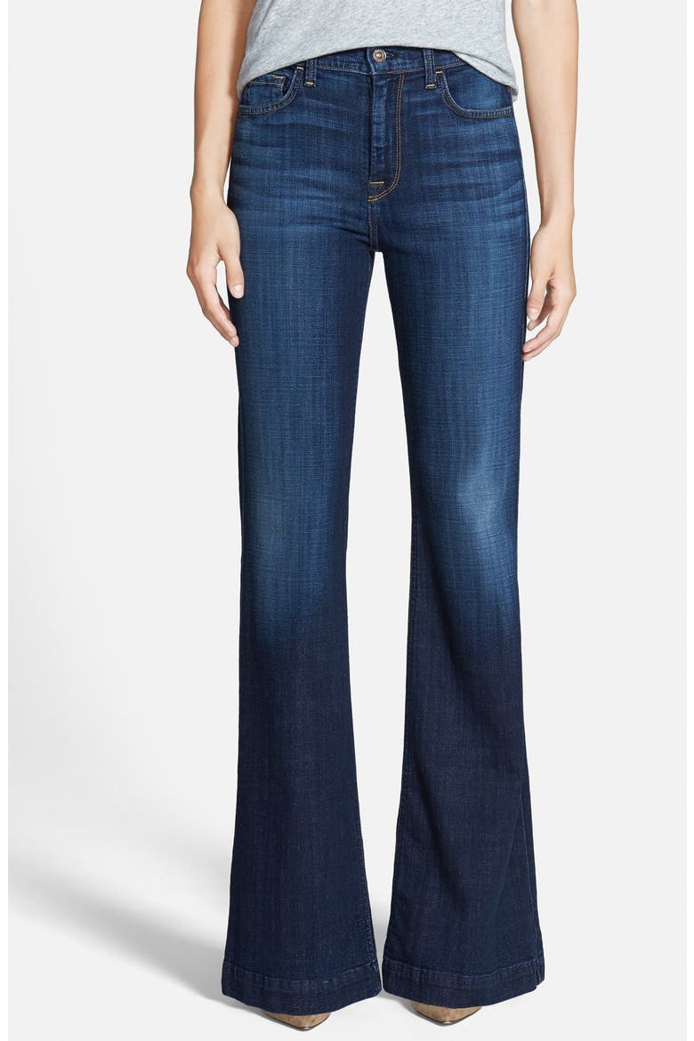 7 For All Mankind® 'Ginger' High Rise Flare Jeans, Main, color, ROYAL BROKEN TWILL
