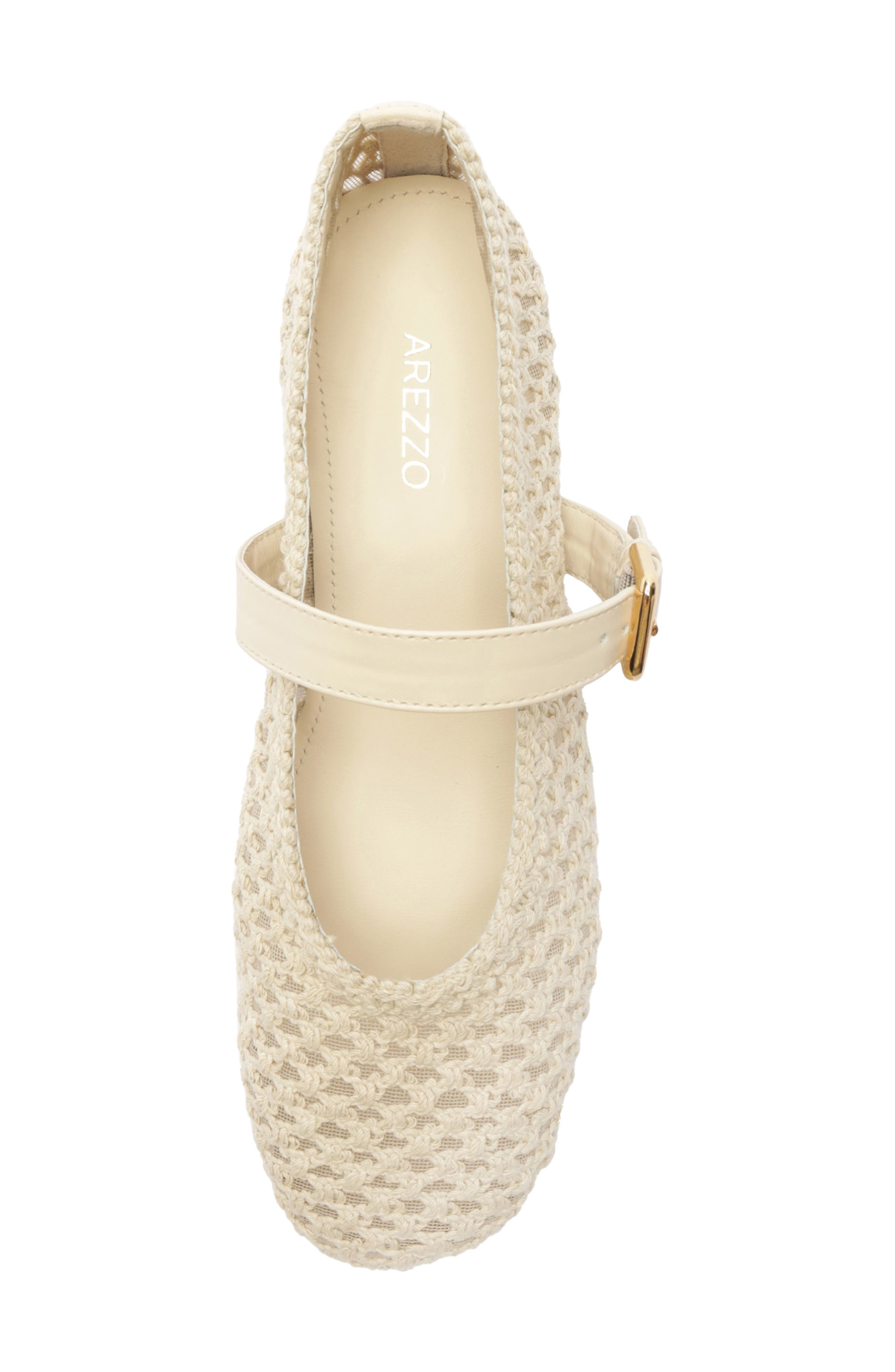 Arezzo Abby Ballet Flat, Alternate, color, Panacota