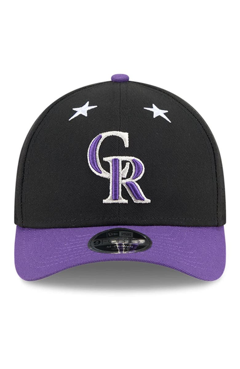 New Era Men's New Era Black/Purple  Colorado Rockies 2025 MLB All-Star Game 9FORTY M-Crown Adjustable Hat, Alternate, color, Black