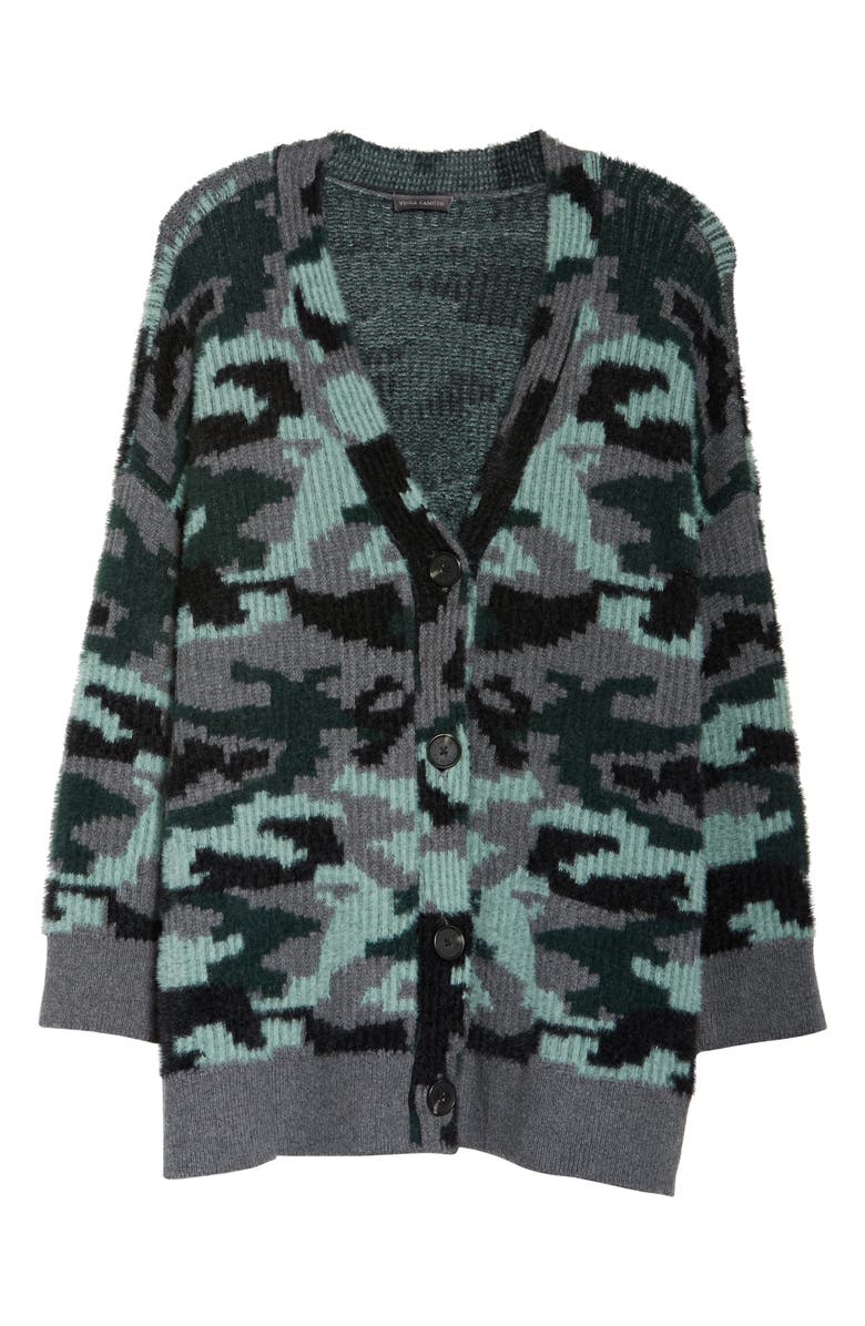 Vince Camuto Camo Button-Up Cardigan, Alternate, color, 