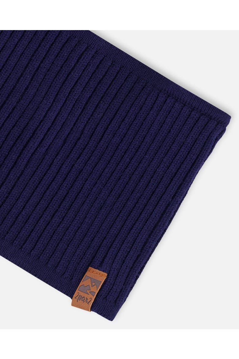 Gender Inclusive Soft Ribbed Knit Neck Tube, Alternate, color, Navy Blue