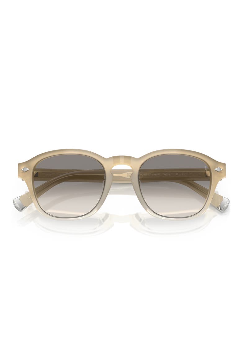 50mm Square Sunglasses, Alternate, color, WHITE/GREY/BEIGE