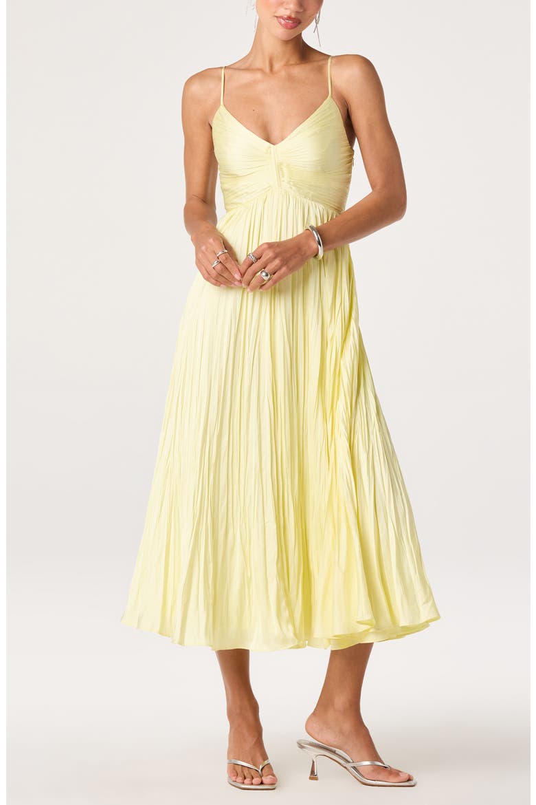 Maeve Midi Dress, Alternate, color, BUTTER YELLOW
