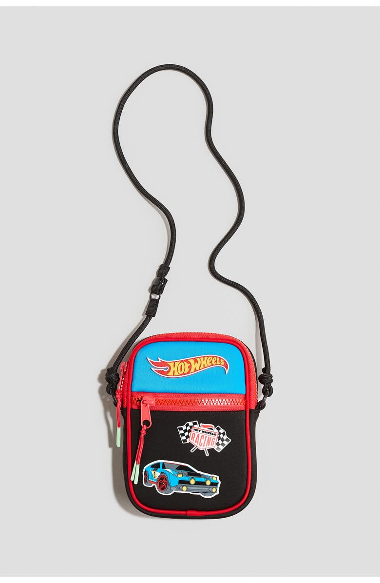 H&M Motif-detail Crossbody Bag, Main, color, Black/Hot Wheels