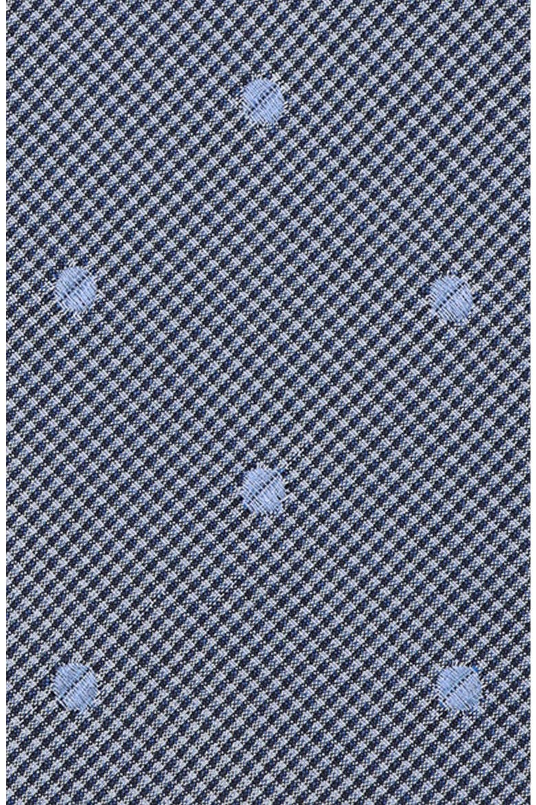 Dot Print Tie, Alternate, color, NAVY/ BLUE