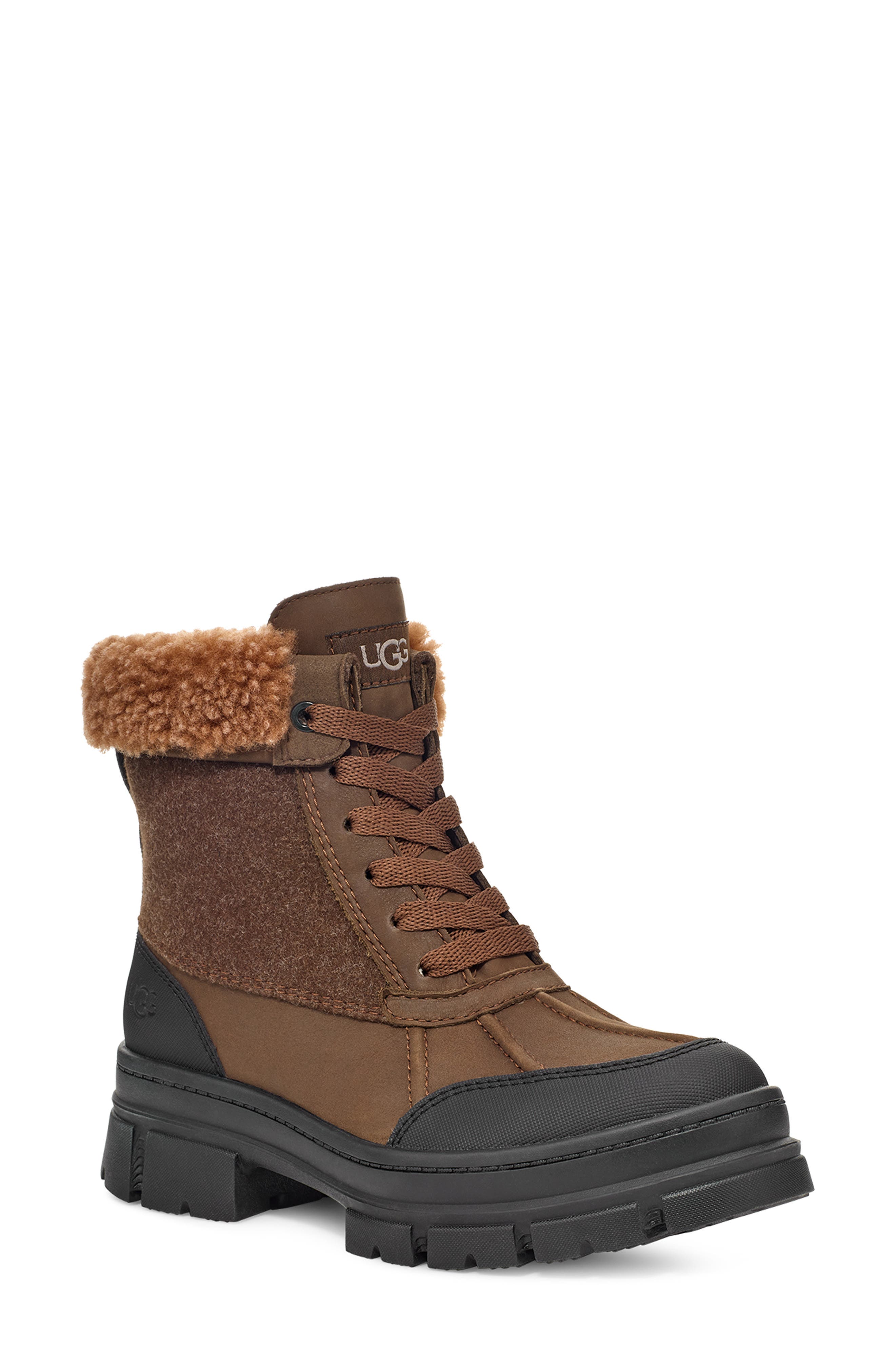 Ashton Addie Waterproof Boot, Alternate, color, DARK EARTH