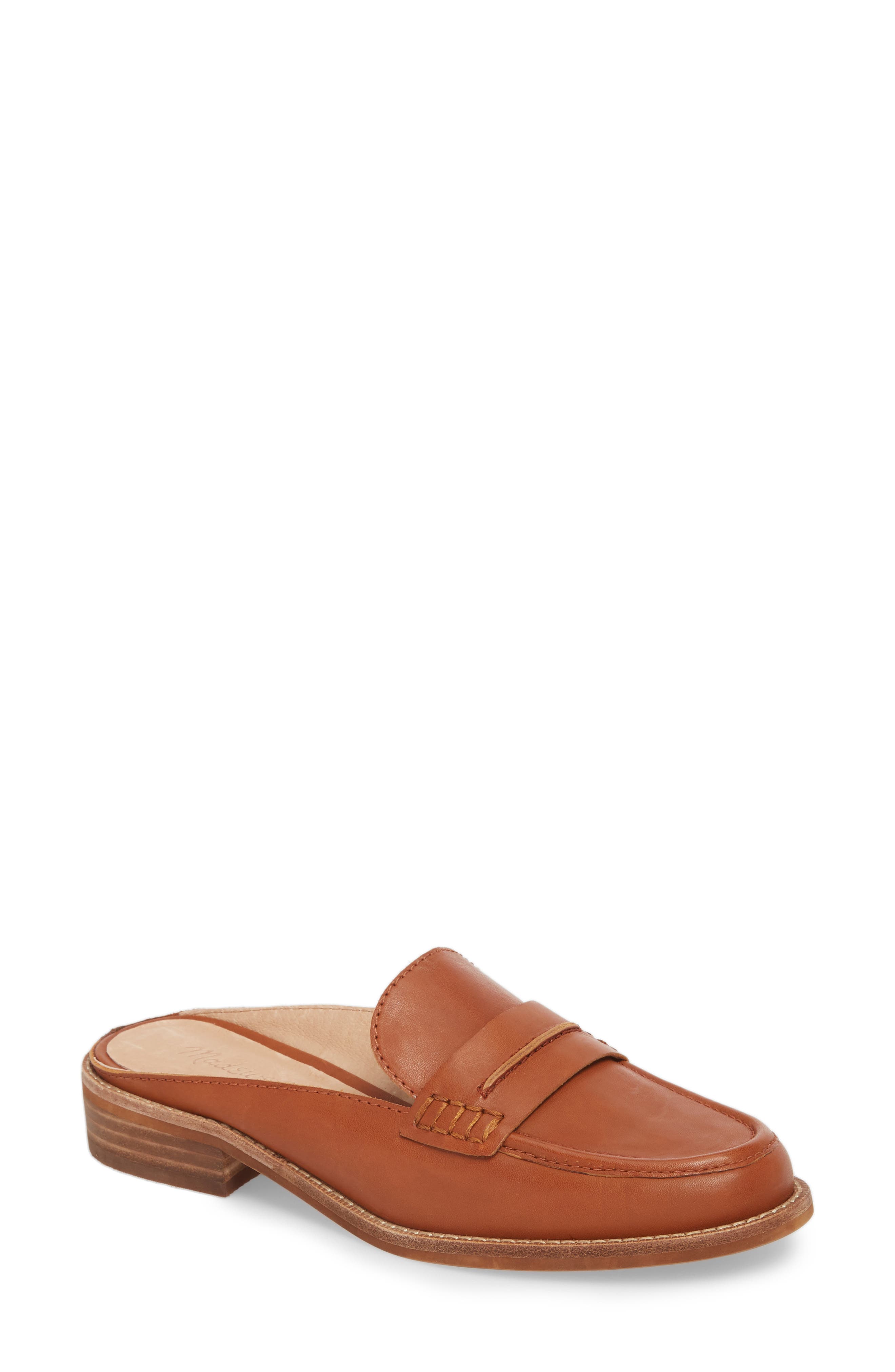 The Elinor Loafer Mule, Main, color, DUSTY CLAY SUEDE
