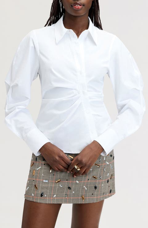 Asymmetrical Button Down Shirt