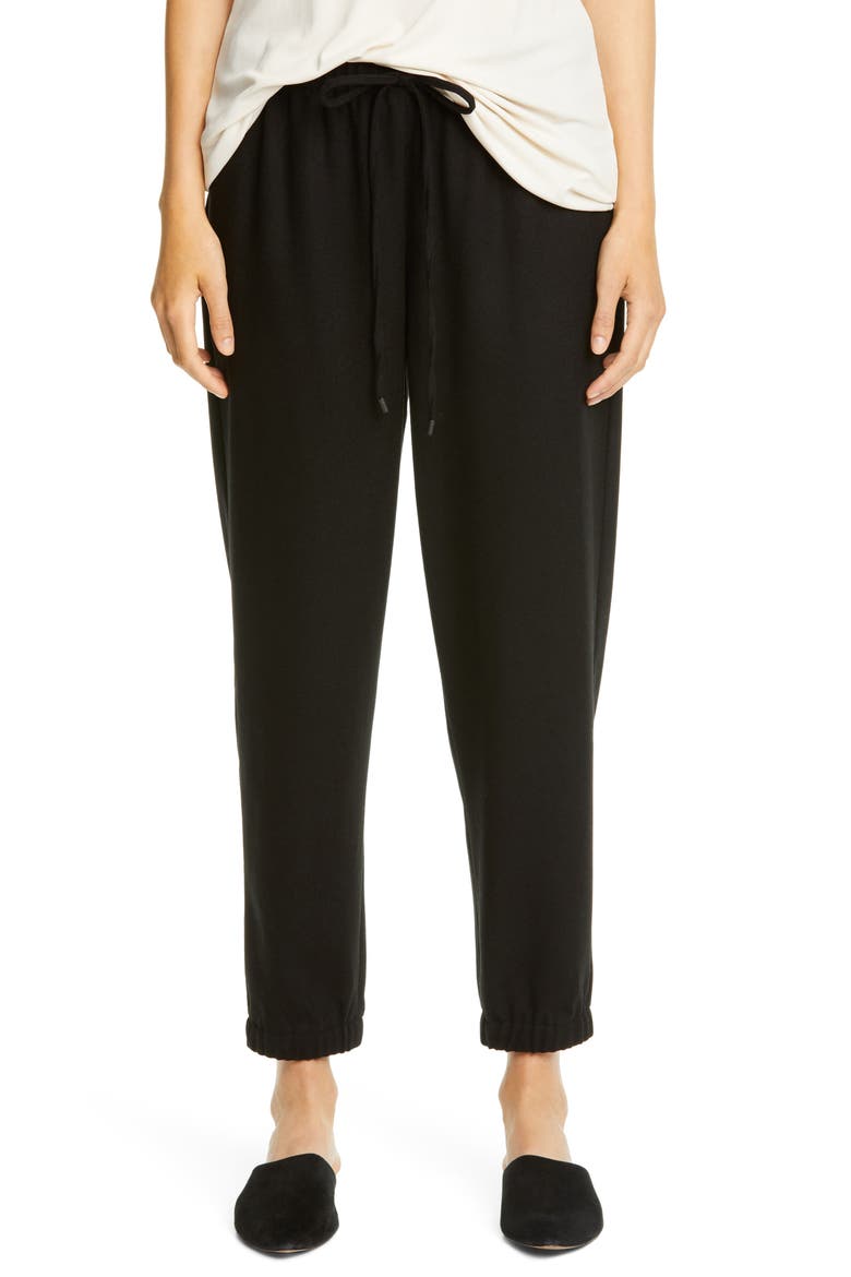 Wool Joggers, Main, color, BLACK