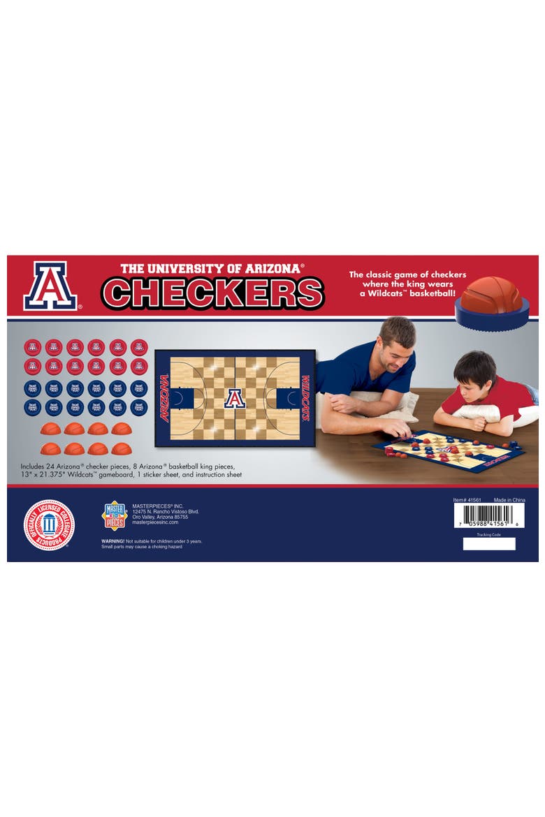 Arizona Wildcats Checkers Board Game, Alternate, color, Multicolor
