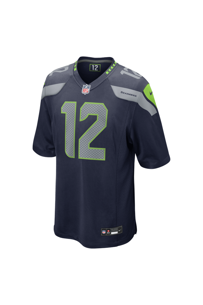 Men's Nike 12s  College Navy Seattle Seahawks Team Game Jersey, Main, color, College Navy